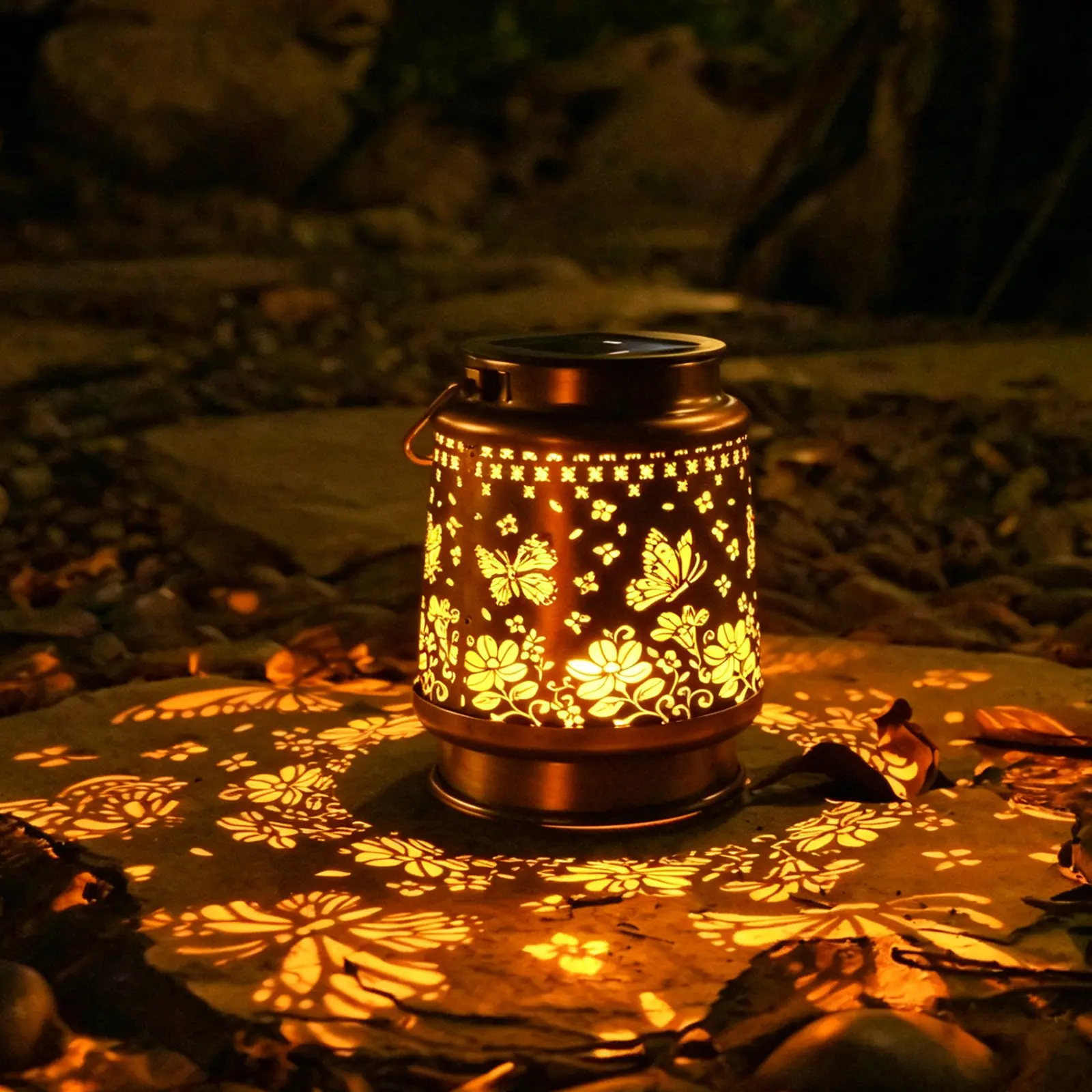 Butterfly Gifts for Women Butterfly Solar Lantern Mothers Day Gifts Birthday Gifts for Women Mom Grandma Sister Friend Garden Decor Metal Solar Lights Outside Decorative for Yard Patio Pathway Porch,1 Pack