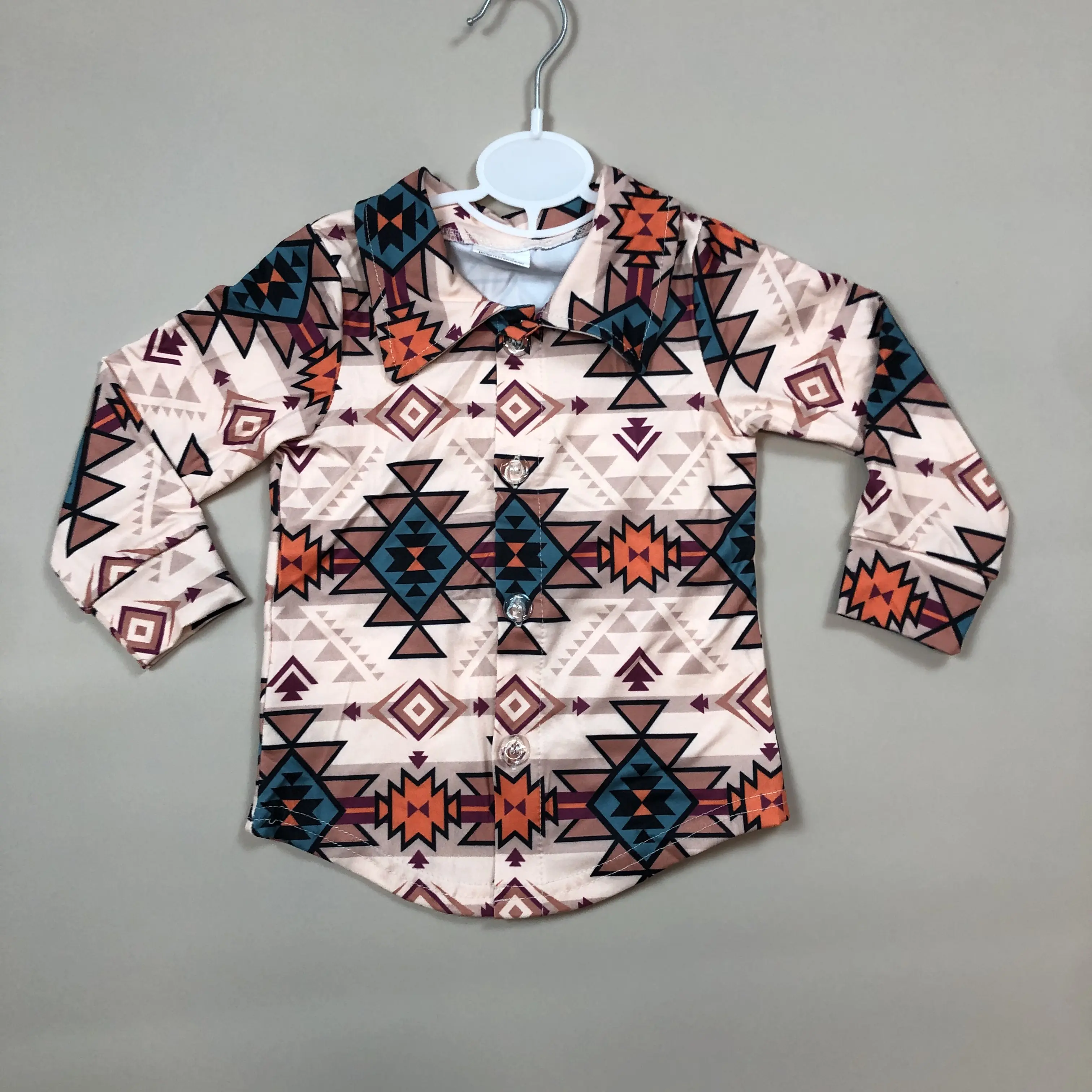 Kids Boy Winter Shirt   Western Clothes Winter Buttons Top Toddler Boy Cothing