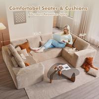 Beige Plush Corduroy