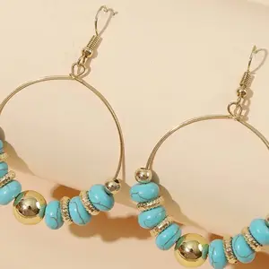 Beaded Hoop Earrings