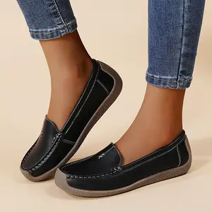 CushHide Women's Slip On Loafers, Comfortable Ballet Flats, Breathable Lightweight Work Shoes for Women, Casual Flat Footwear Girl