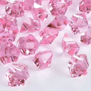 Crushed Ice Rocks, 150 count   Plastic Ice Cubes   for Vase Fillers,  Decoration, Table Scatter, Event, Wedding, Arts & Crafts ()