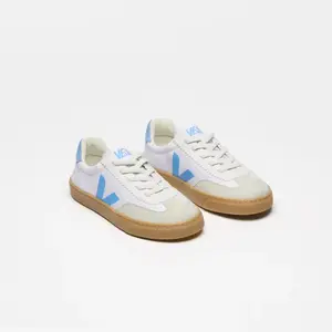 Veja Aqua Canvas Faux Lace Slip On Sneaker