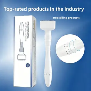 Daily Skincare Stamp Tool - Ergonomic Handle, Premium Materials, Portable, Beginner-Friendly White Beauty Accessory