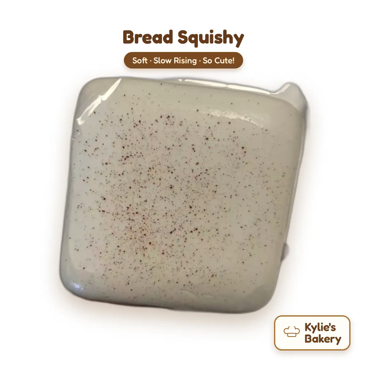 Kylie’s Bakery Toast Bread Squishy Toy – Slow Rising Stress Relief Fidget Toy, Cute Desk Decor & Gift
