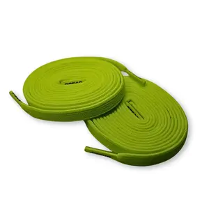 Neon Yellow Bread Laces - Stretchy Shoelaces for Easy Slip-On Shoes with Secure One Tie Feature