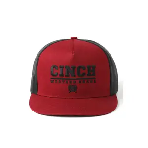 Cinch Men's Red Western Brand Trucker Ball Cap