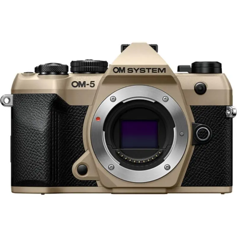 OM Digital Solutions V210070MU000 Mark II Portable Rechargeable Smart Autofocus Wireless Mirrorless Camera with Memory, Sand Beige
