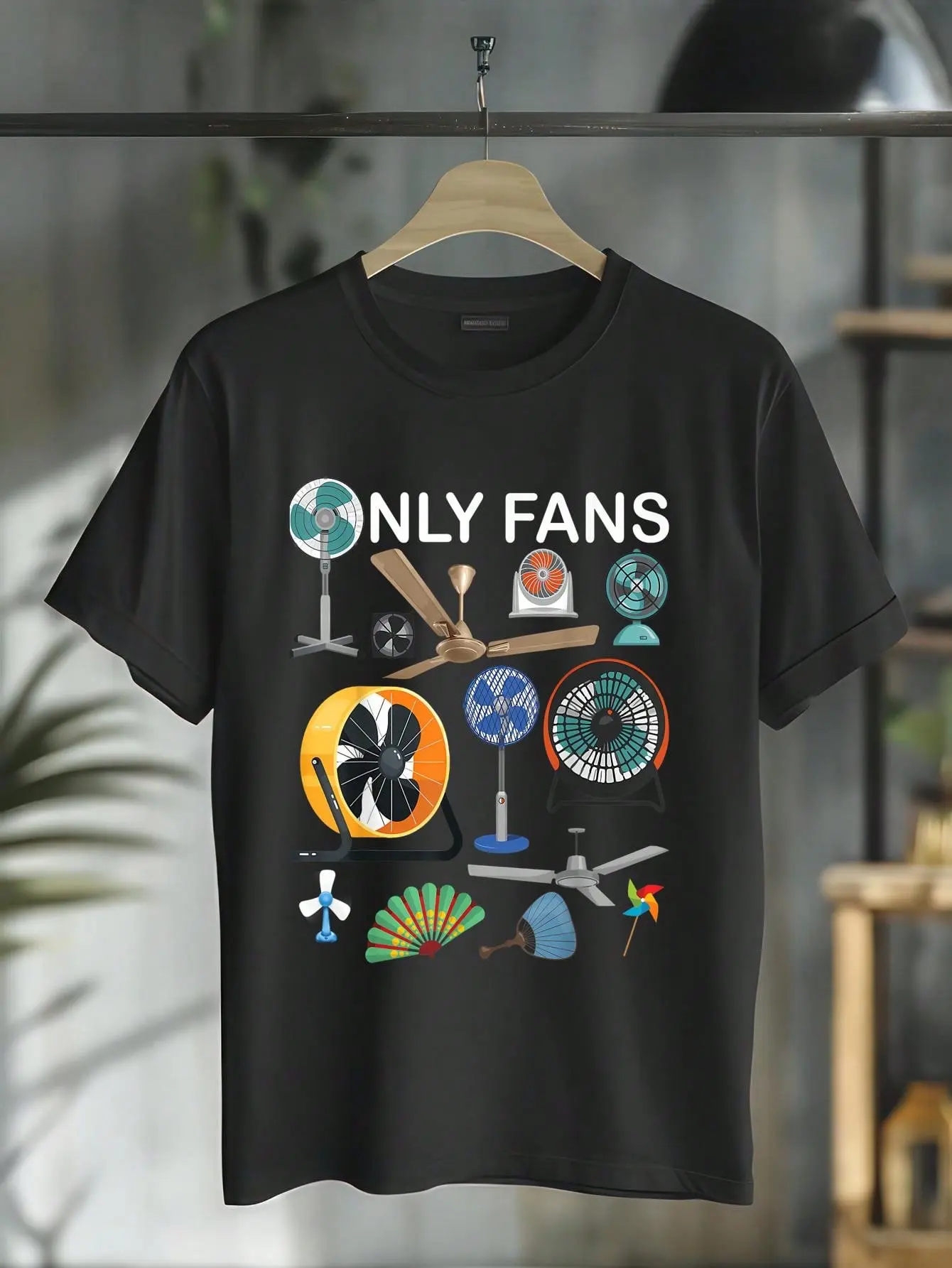 100% Cotton Only Fan Set Funny Ventilators And Fans Women Men T-Shirt Casual Tops