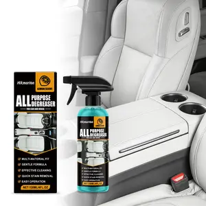 Multi-functional cleaning agent suitable for cars and houses, lemon-flavored multi-purpose powerful cleaning spray, quick-stripping stain foam cleaner, capacity 10.1 fluid ounces / 300 milliliters