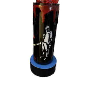 30oz horror inspired epoxy tumbler