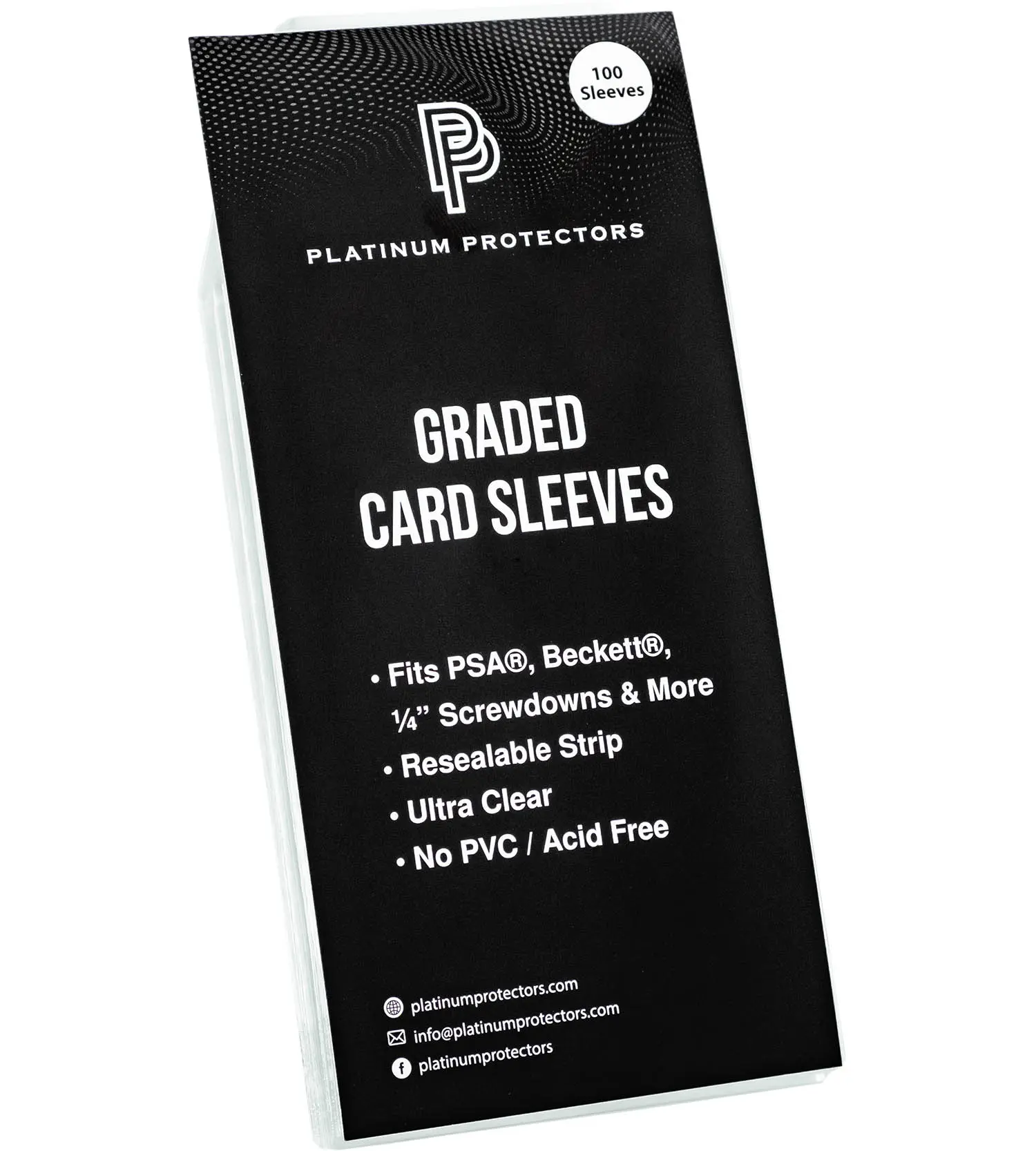 Platinum Protectors PSA Graded Card Sleeves Perfect Fit Resealable Graded Cards