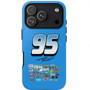 95 Dinoco Lightning McQueen Phone Case Tough Cases Automotive Fan Gift Cool Phone Accessories Birthday Present