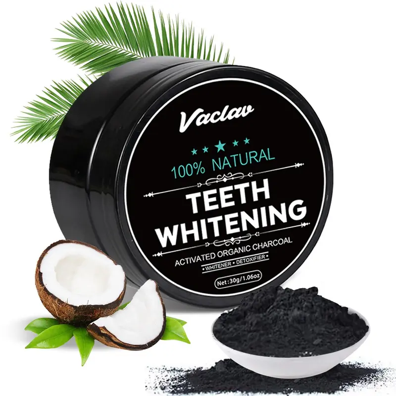 Teeth Brightening Powder, Deep-Cleaning Tooth Powder with Toothbrush and Tongue Cleaner, Daily Oral Care Teeth Whitener & Stain Remover, Teeth Brightener Cleansing Whitening (1 or 2 Count), Quick Teeth Whitener