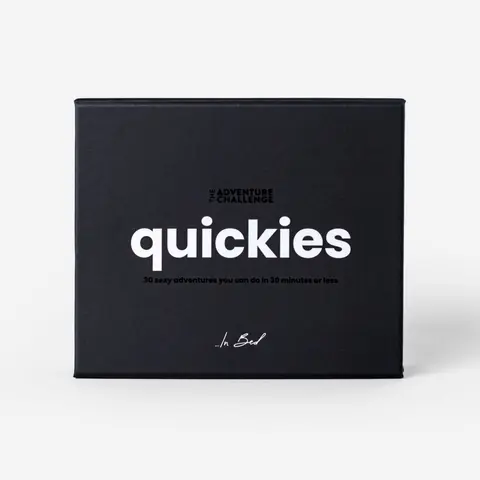 The Adventure Challenge Quickies Scratch-off Activity Cards - Minimal, Budget-Friendly Office Stationery for Partners, 30 Fun Challenges with Helpful Hints Icons for Connection Enhancement