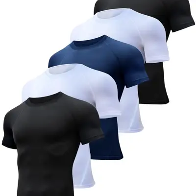 Men ATHLIO 1 Oder 3 Pack Herren Cool Dry Kurzarm Ko Produktbild-Vorschau 8