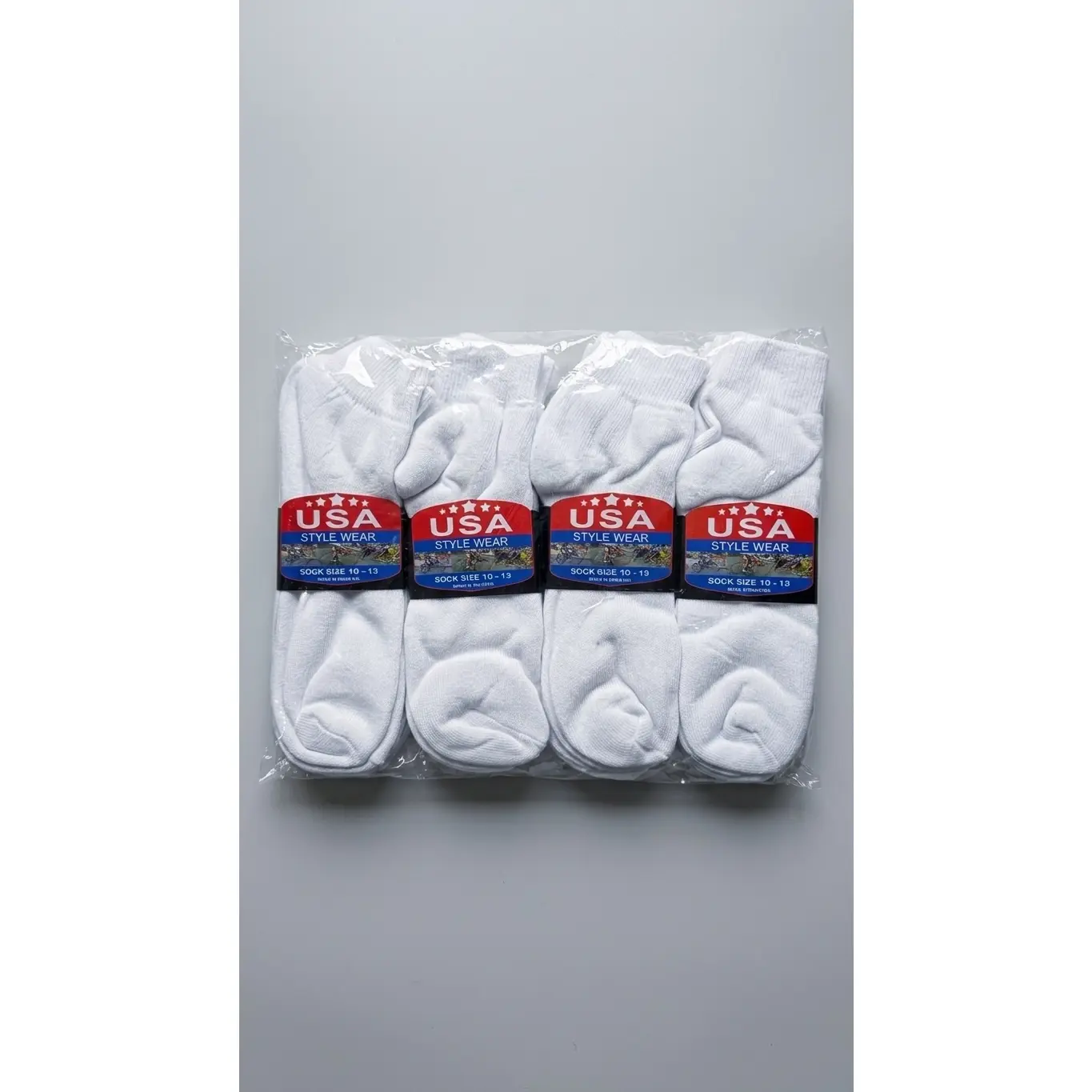 White Ankle Socks 12-Pair Pack
