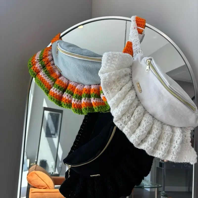 Fannysofab X Tejidos De Alucy Handmade Crochet Skirt Bag - Colorful & White Options Available