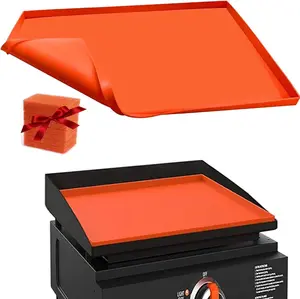 36" Silicone Griddle Mat for Blackstone Heavy Duty Food Grade Silicone Griddle Cover, Protects Griddle from Rodents, Insects, Dirt (with 3 Cleaning Pads)