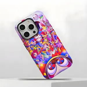 Trendy The Amazing Digital Circus Phone Case – Lightweight Slim Fit Cartoon Design, Drop Protection Cover, Compatible with iPhone 17/16/15/14/13/12/11 Pro Max/Plus/Air