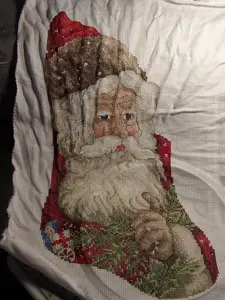 Benevolent Gent Cross Stitch Christmas Stocking