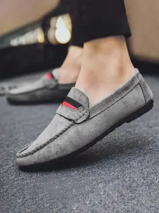 Men's Casual Loafer Shoes, Slip-On Flat Comfortable Moccasin Style, Formal Low-Top Penny Loafers, Perfect for Shopping & Dating, Footwear