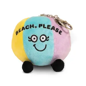"Beach, Please" Beach Ball Plush Bag Charm "Beach, Please" Beach Ball Plush Bag Charm