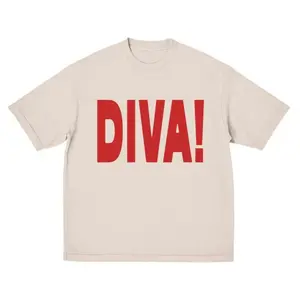 T Shirt Unisex - Gildan 5000: DIVA! Graphic Unisex Tshirt Streetwear Slogan Top, Funny Internet Trendy Shirt, Y2K Style Viral Tee, Vintage 90s Tee
