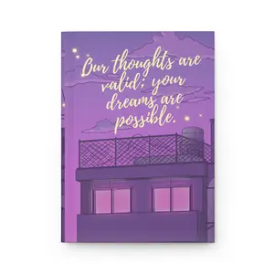 Inspirational Quote Notebook, Motivational Writing Diary, Dream Journal, Bullet Journal, Blank Page Journal