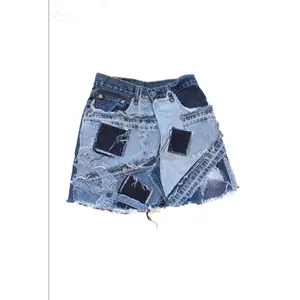 KNOTWTR: PATCHWORK DENIM SKIRT
