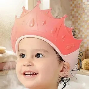 Adjustable Silicone Baby Shower Cap Set, Ear Protection Anti-Slip Waterproof Bath Visor for Newborns, Eco-Friendly Wash Hat Safe Infant Hair Washing Accessory