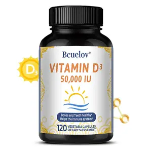 Bcuelov Vitamin D3 Health Supplement - Supports Bone Health, Supports Dental Health 120 Capsules