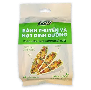 BOAT CAKE AND NUTRITIONAL NUTS BÁNH THUYỀN VÀ HẠT DINH DƯỠNG 2.1  OZ