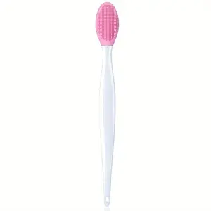 1pc Silicone Lip Exfoliating Brush, Double-Sided Soft Silicone Scrub Tool for Lip Care And Skincare, Dual Ended Brushes