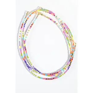 Sunset Glow Beaded Necklace