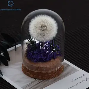 Dandelion Preserved Flower in Glass Dome - Perfect Gift for Mother’s Day, Valentine’s Day, Birthdays & Weddings