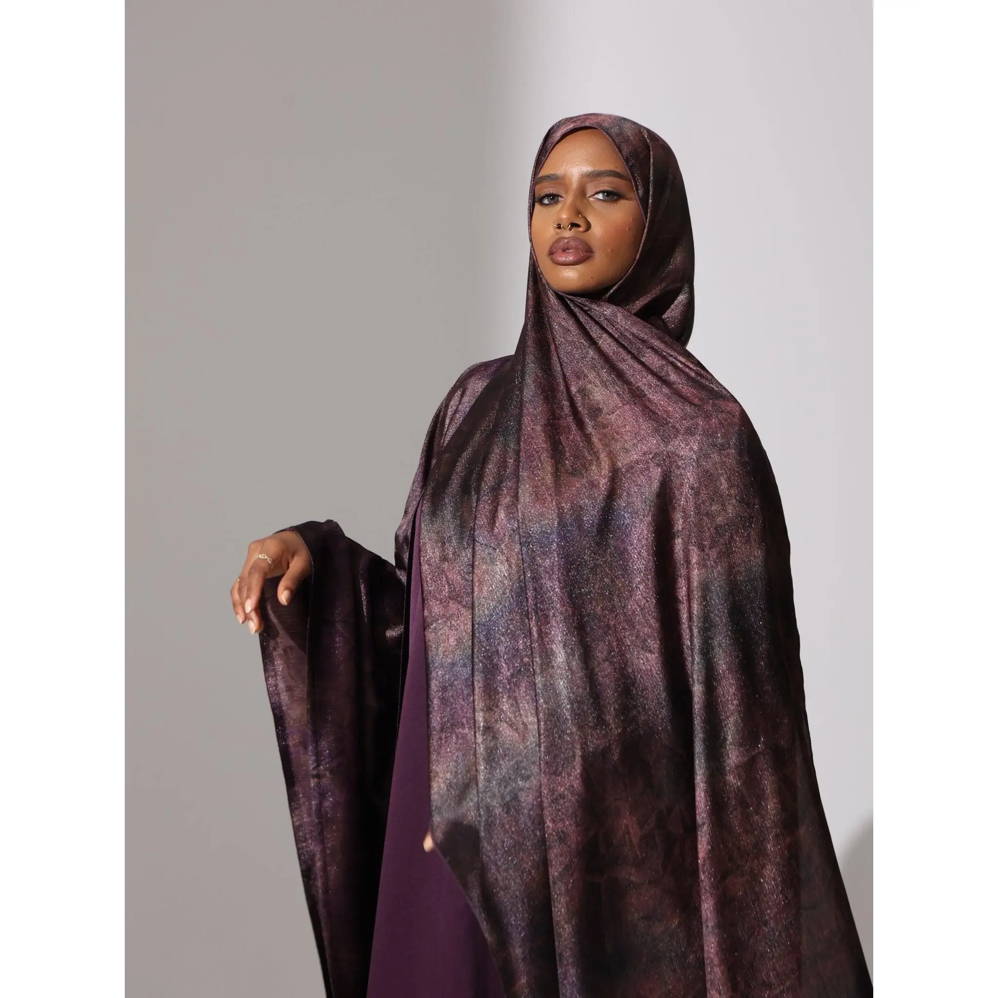 Plum Radiance Abaya
