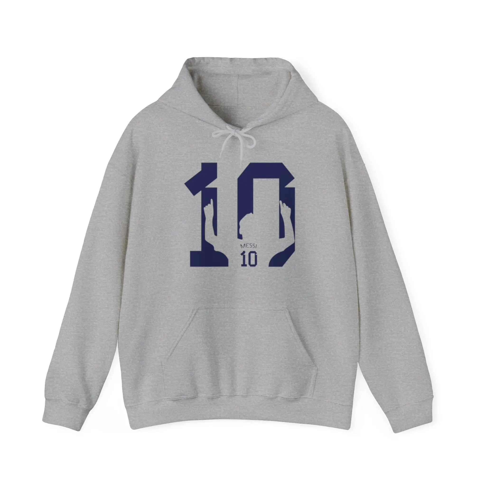 Messi Unisex Heavy Blend Hooded Sweatshirt Casual Cotton