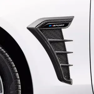 2pcs Car Fender Body Side Emblem Sticker, Silicone Material, Compatible with Bmw Models, Durable Design, Easy Installation