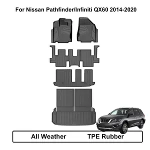 For Nissan Pathfinder/Infiniti QX60 7-Seat 2014-2020 Car Floor Mats+Cargo Liner