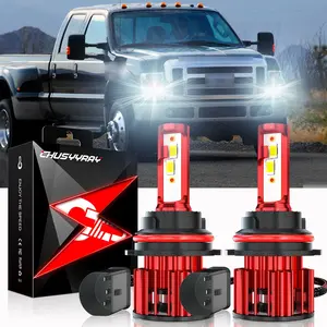 9007 LED Headlight Hi Low Bulbs For Ford F250 F350 F450 Super Duty 1999 2000 2001 2002 2003 2004