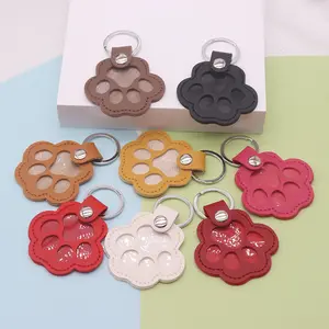 FuRise Pet Hair Keepsake Leather Pouch – Stylish PU Memorial Pendant with Key Ring for Dog & Cat Hair Storage,pet hair keepsake pouch, leather memorial pendant, PU pet hair holder, pet hair storage keychain, dog hair memory charm