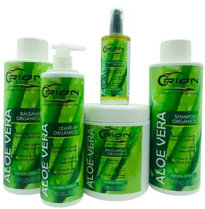 Orion Aloe Vera Hair Care Kit – Organic Shampoo, Conditioner, Deep Mask, Leave-In & Shine Serum | Hydrating & Nourishing 5-Step Hair Set | Professional Size