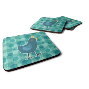 Polkadot Chicken Foam Coaster Set of 4 BB6786FC