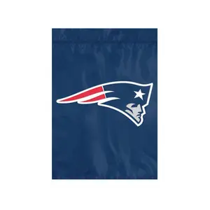 New England Patriots Premium Garden Flag Banner, 12.5x18 Inch, Embroidered Applique, Nylon