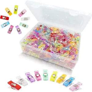 500 count Multipurpose Quilting Clips  Sewing Clips for Fabric and Quilting, Plastic Clips for Crafts, Quilt Clips Sewing Notions Sewing Products for Sewing Supplies Crafting Tools