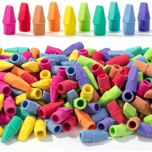 1000 Pack Colorful Pencil Erasers Toppers, Latex Free No Smudge Bulk Erasers for Pencils