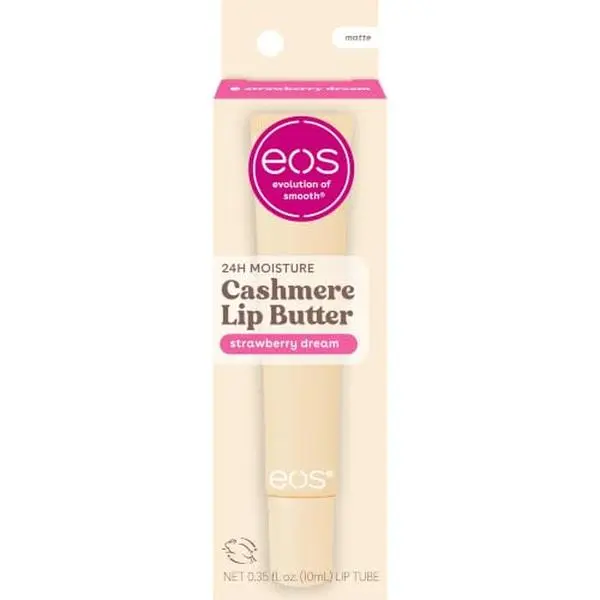 eos Strawberry Dream Plumping Peptides & Shea Butter Lip Butter, 0.35 oz