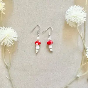 Cottage Core Mushroom Earrings