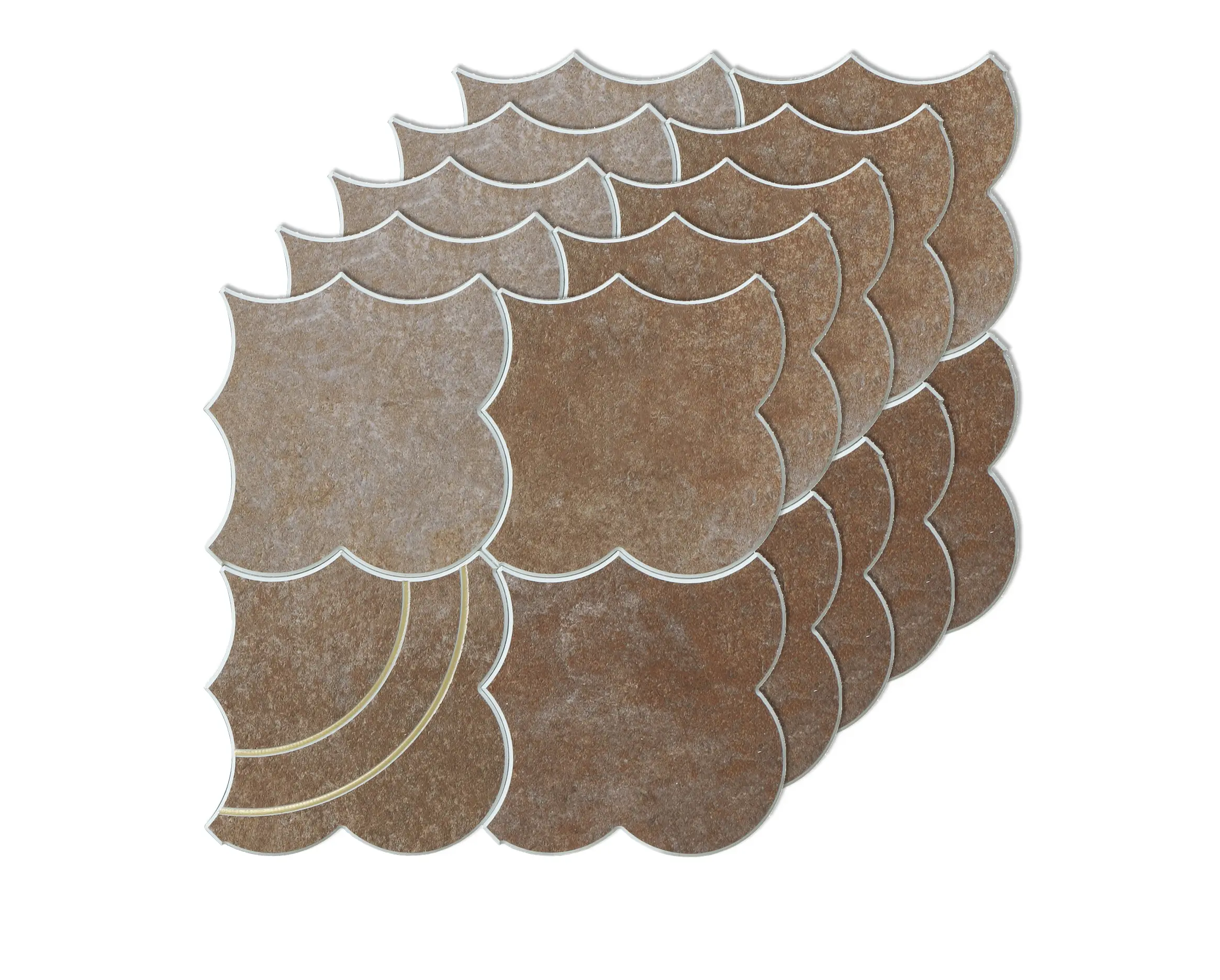Cloud Yarn Mosaic Peel and Stick Tiles Backsplash, Venus Bronze,self-adhesive,tile,wall sticker，Peel & Stick Tiles,stickers,freaky，fake brick wall bedroom kitchen decor